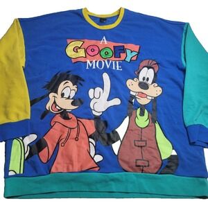 Disney A Goofy Movie Colorblock Sweatshirt Women's‎ 4XL